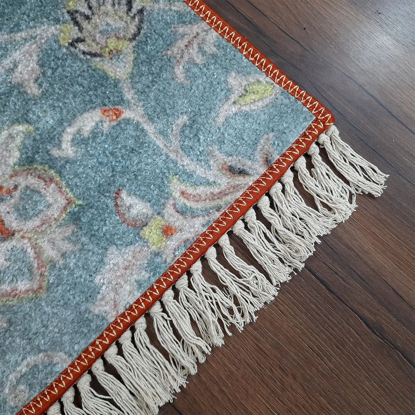 Avioni Home Faux Silk Carpet Beautiful Modern Subtle Floral Design – Carpet for Living Room