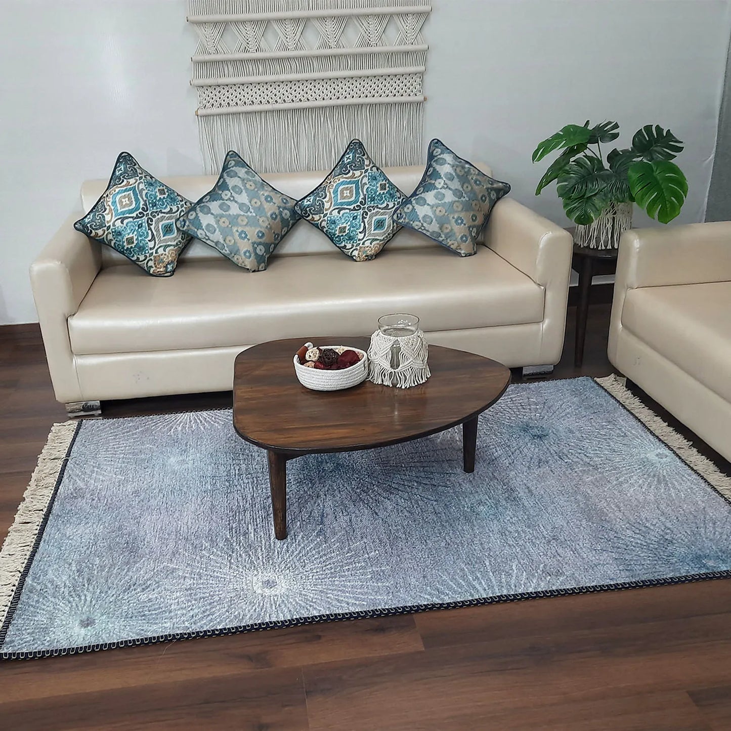 Avioni Home Faux Silk Carpet Beautiful Modern Contemporary Design – Carpet for Living Room