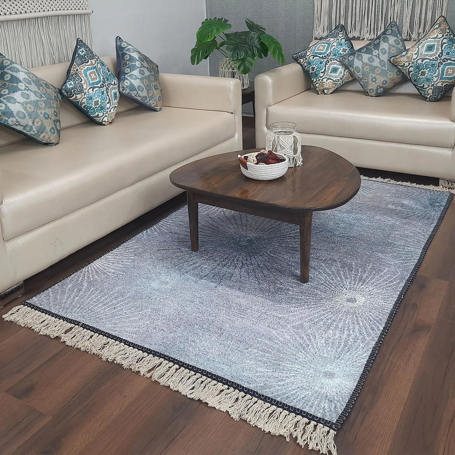 Avioni Home Faux Silk Carpet Beautiful Modern Contemporary Design – Carpet for Living Room
