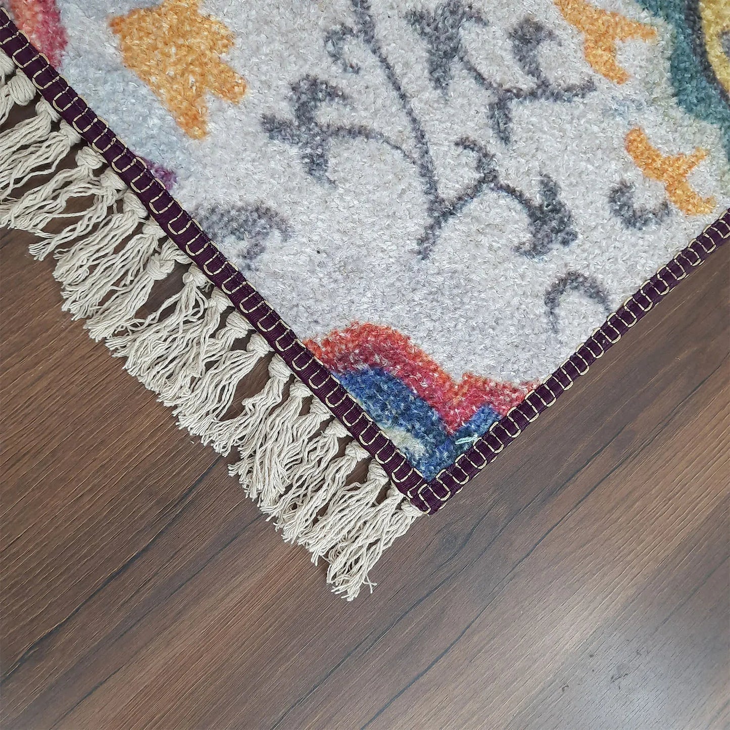 Avioni Home Faux Silk Carpet Beautiful Colorful Floral Design – Carpet for Living Room