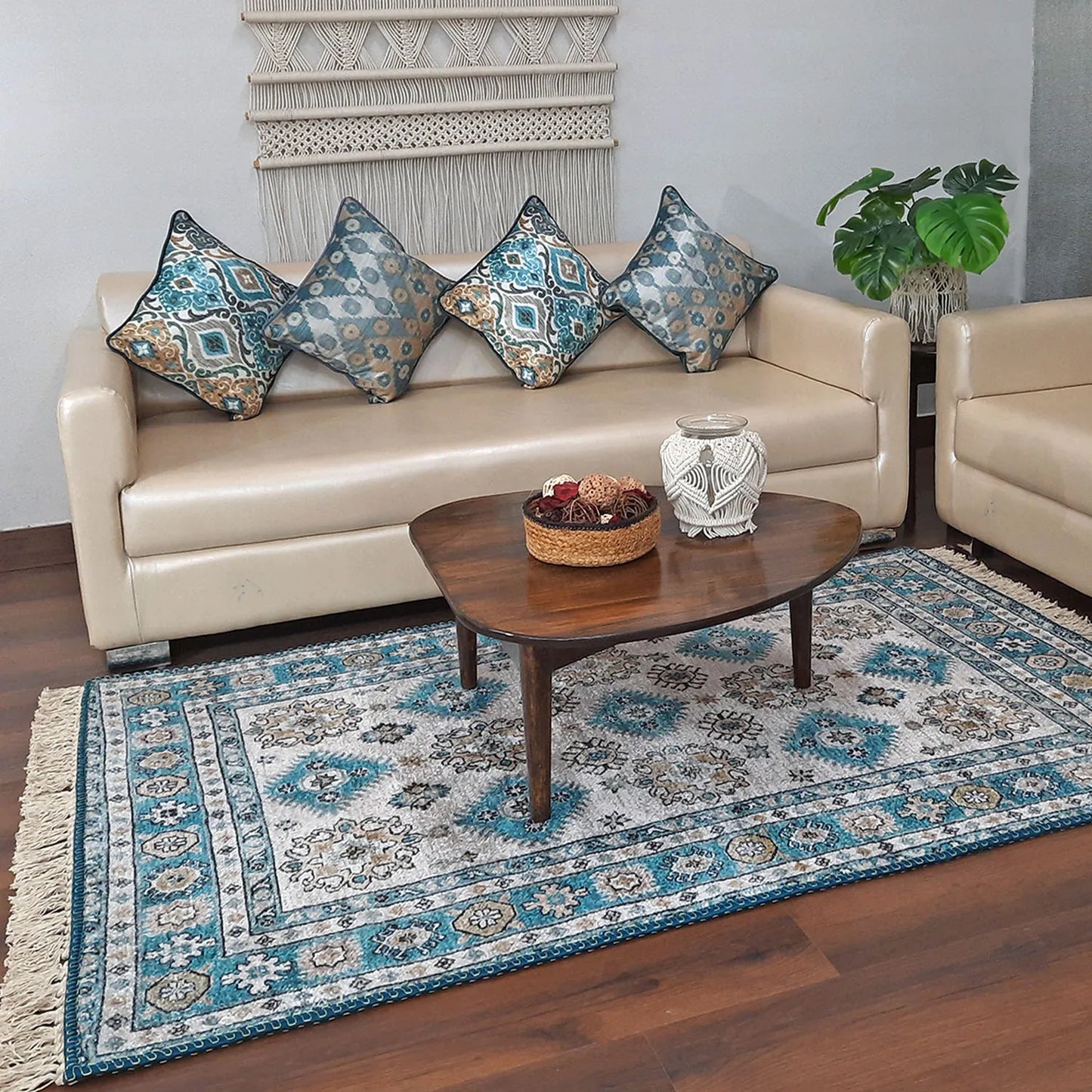 Avioni Home Faux Silk Carpet Beautiful Persian Design – Living Room Rug