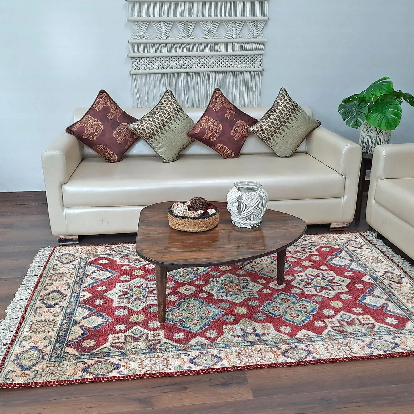 Avioni Home Faux Silk Carpet Traditional Beautiful Persian Design – Carpets for Living Room