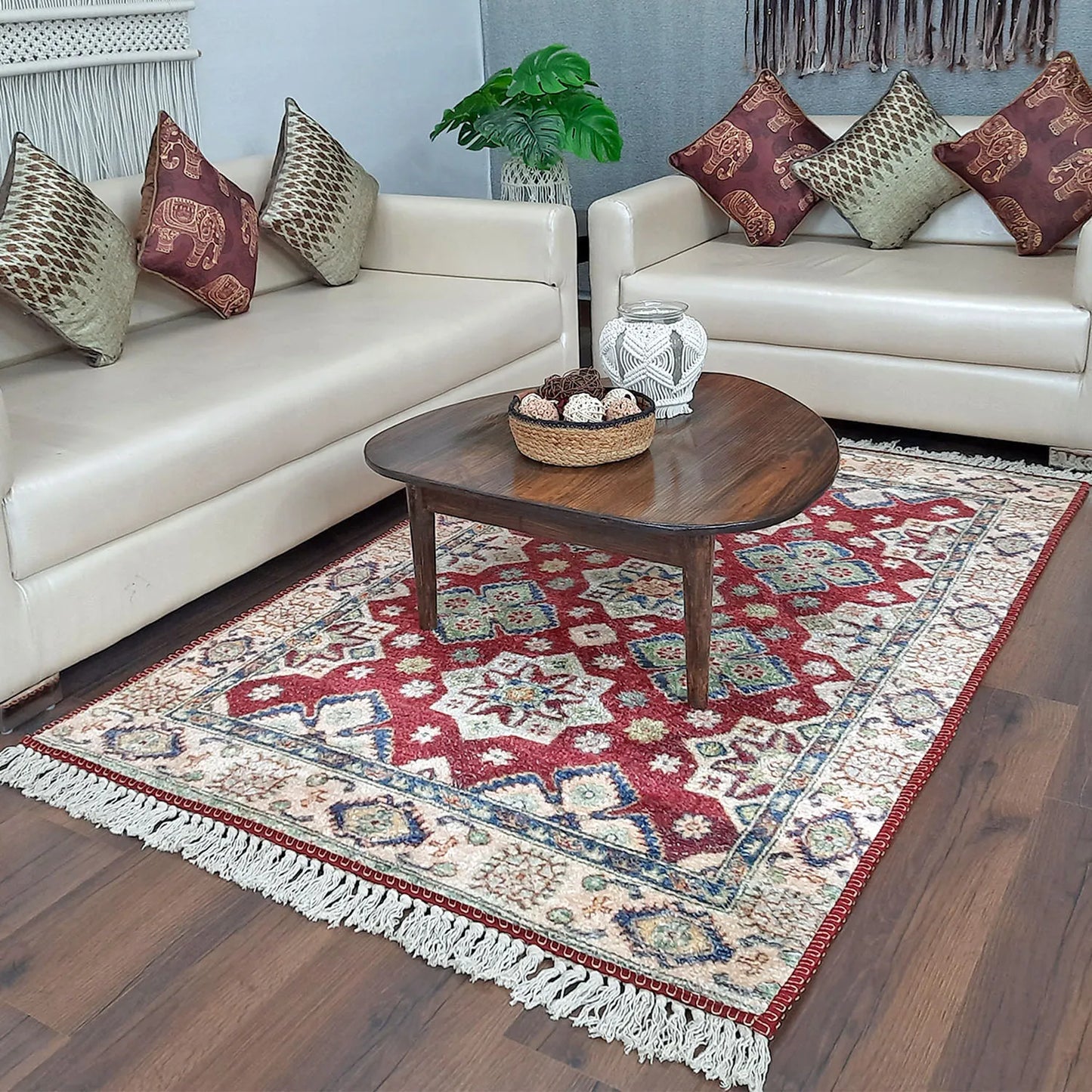Avioni Home Faux Silk Carpet Traditional Beautiful Persian Design – Carpets for Living Room
