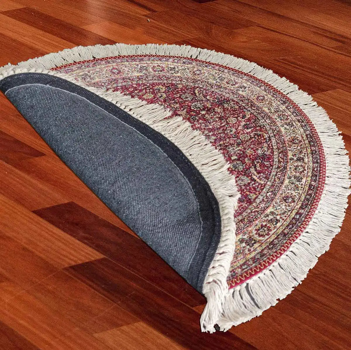 Avioni Persian Carpets For Living Room – Round – Red