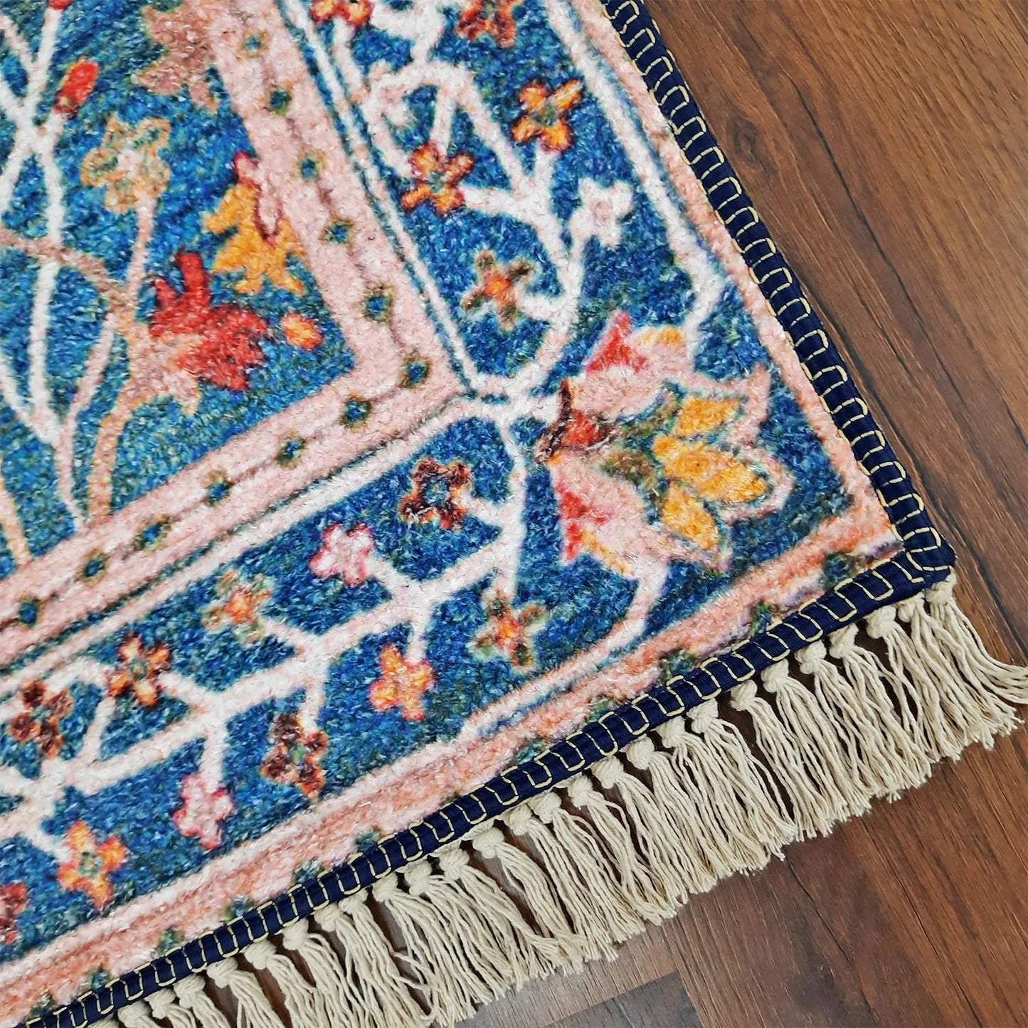 Avioni Home Persian Carpet – Floral Design – Faux Silk Living Room Rug