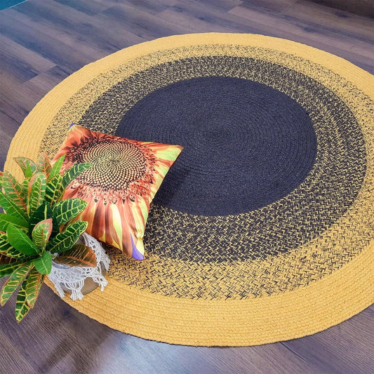 Avioni Home Cotton Carpet Collection – Hand Braided Cotton – Sun Flower