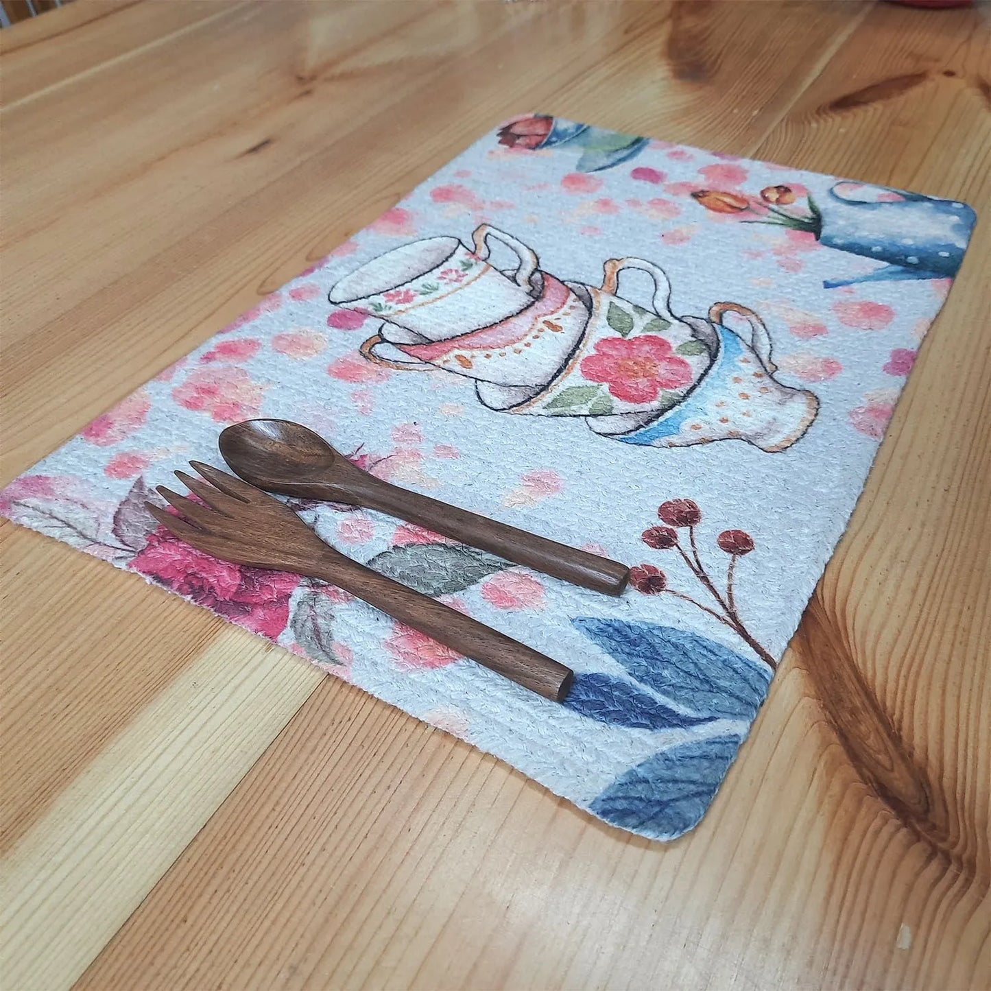 All Natural Rectangular Cotton Braided Placemats – A Busy Kitchen