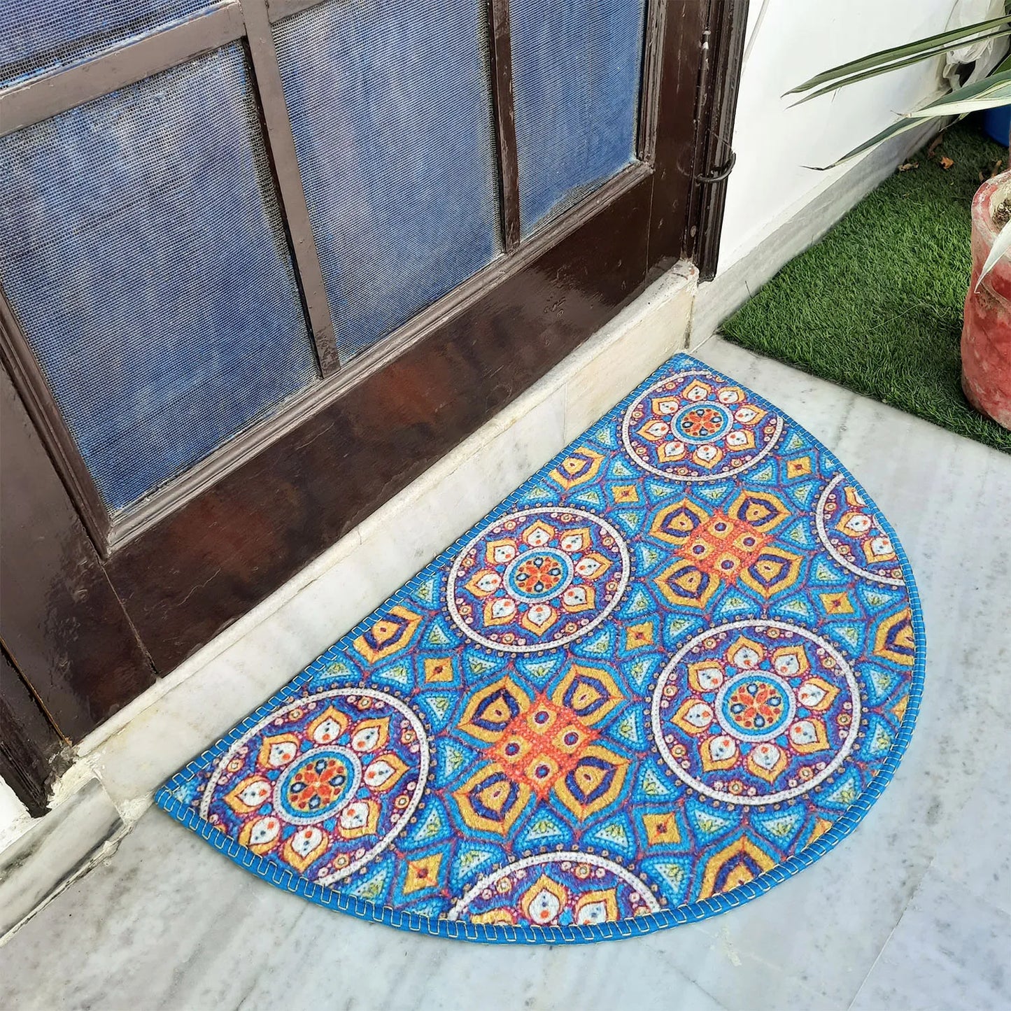 Avioni Home Floor Mats in Beautiful Moroccan Design – Anti Slip, Durable & Washable | Outdoor & Indoor