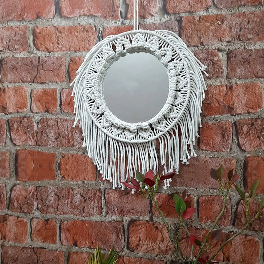 Avioni Home Boho Collection – Mirror in Macramé – 32 x 40 cm