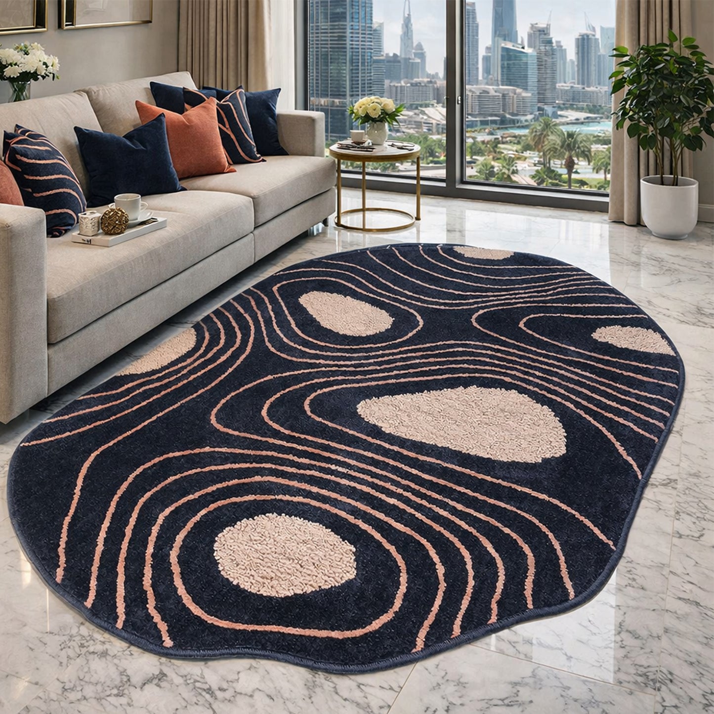 The Elevate Collection| Isla Pebble Wave Luxe Carpet | Luxury Statement Carpets