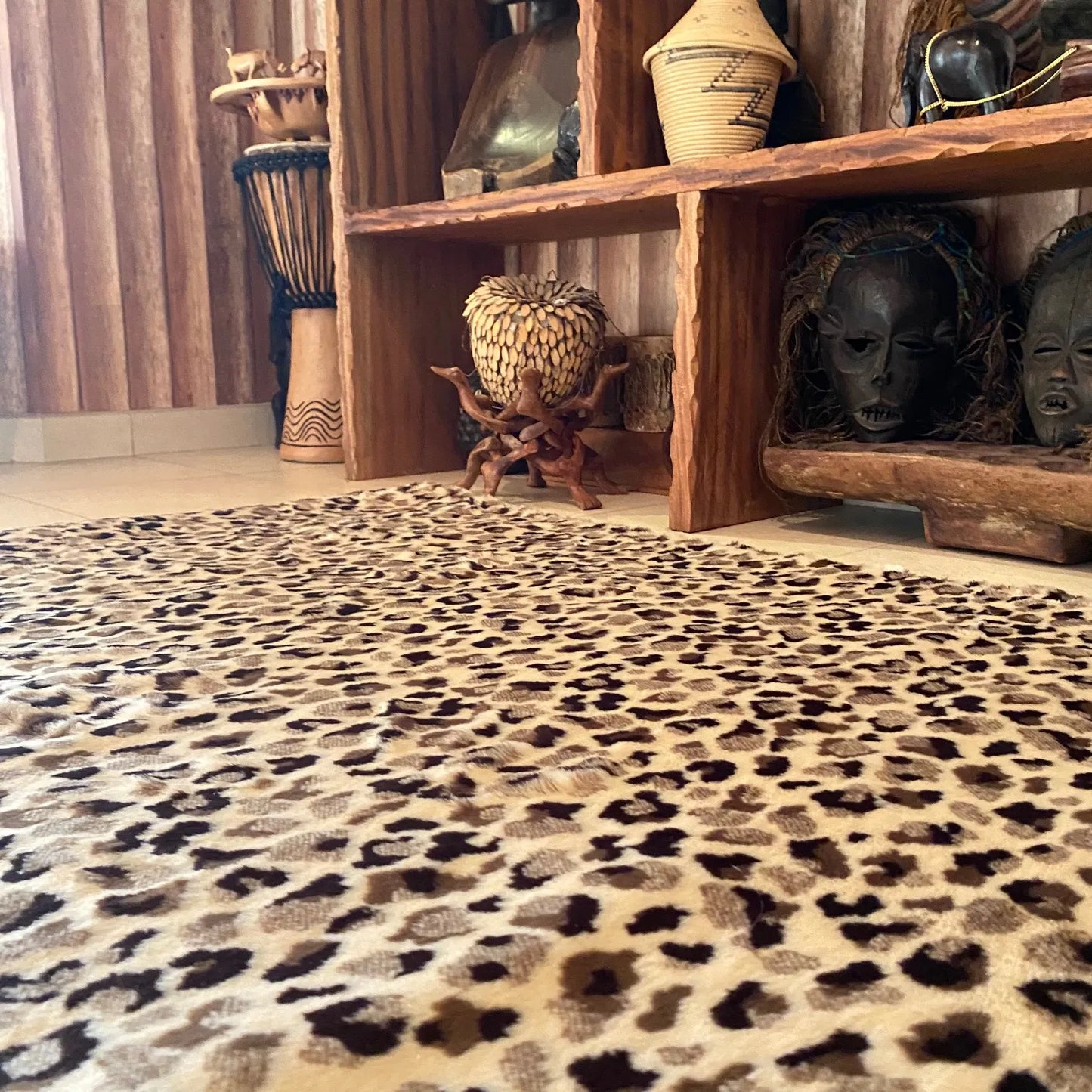 Avioni Home Premium Animal Print Fur Rug – Soft & Fluffy Luxury Carpet – Animal Print