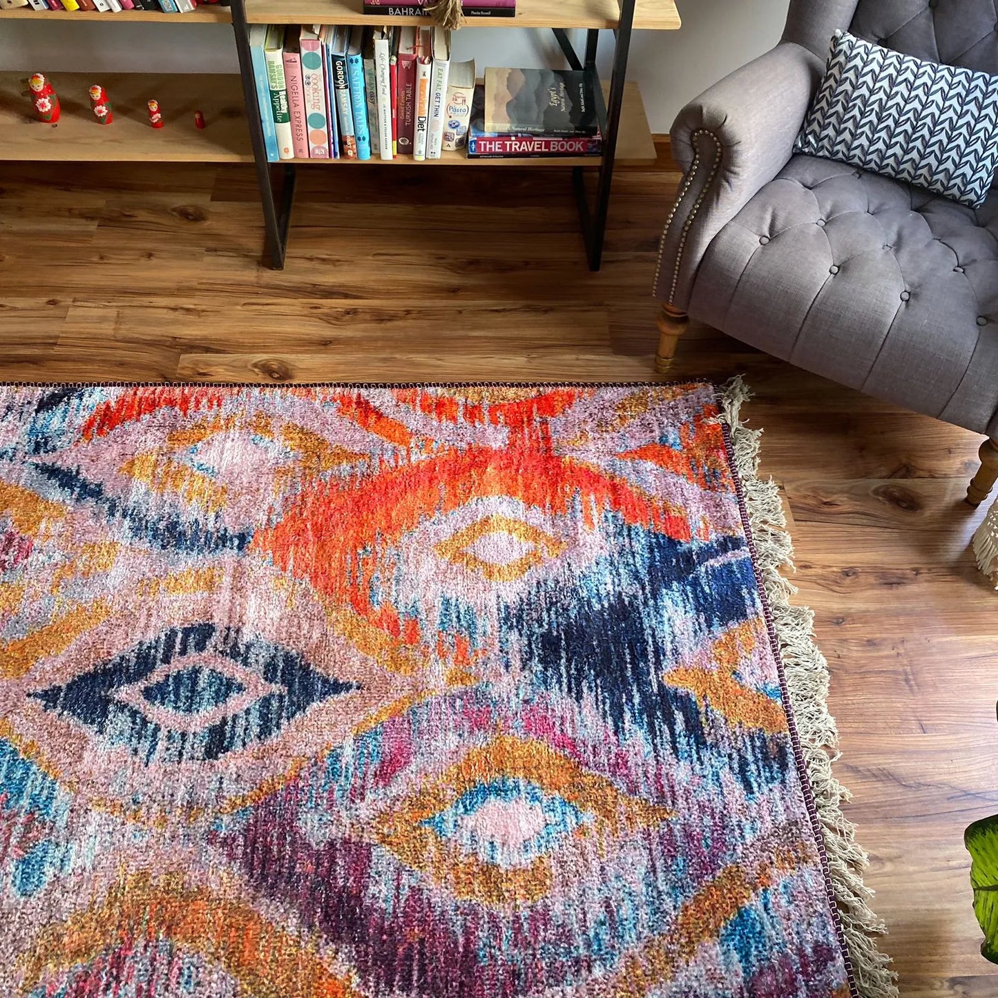 Avioni Home Washable Luxury Carpets – Rustic Modern Multicolor Design