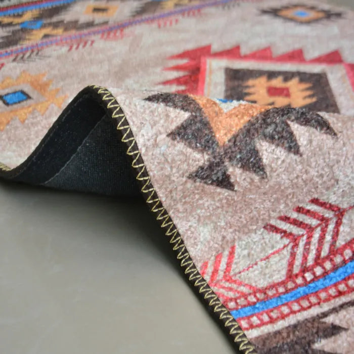 Avioni Home Faux Silk Carpet – Ethnic Collection – Premium Living Room Rug – Tribal Design