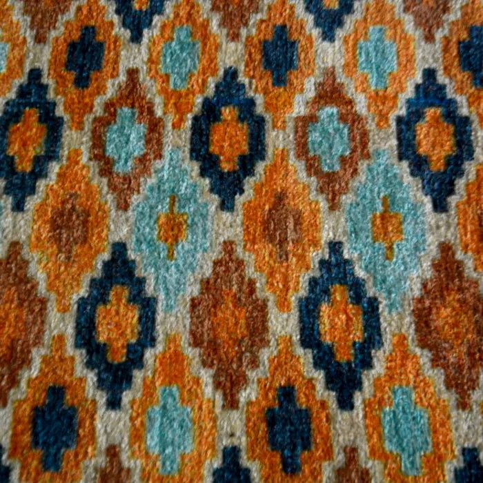 Avioni Home Faux Silk Carpet Ethnic Premium Living Room Rug Mustard