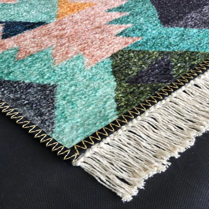 Avioni Home Silk Carpet – Ethnic Collection – Premium Living Room Rug – Teal