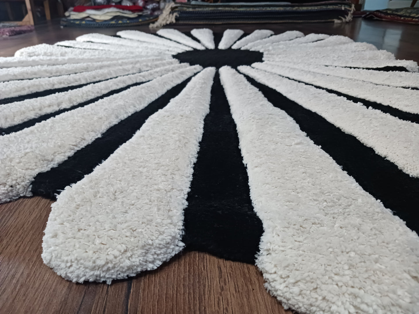 The Elevate Collection| Noir Ivory Bloom Luxe Carpet | Luxury Statement Carpets