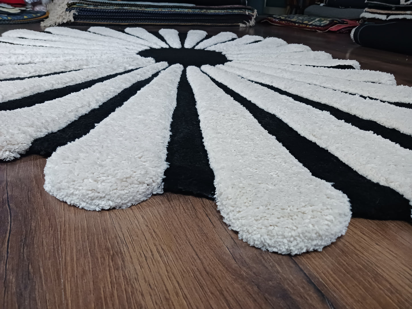 The Elevate Collection| Noir Ivory Bloom Luxe Carpet | Luxury Statement Carpets