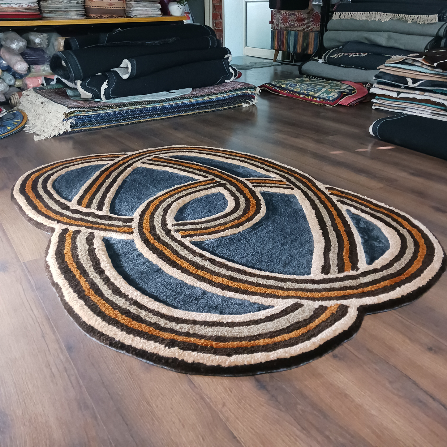 The Elevate Collection| The Cosmic Rings Carpet | Luxury Statement Carpets