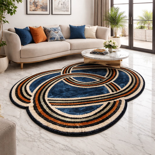 The Elevate Collection| The Cosmic Rings Carpet | Luxury Statement Carpets