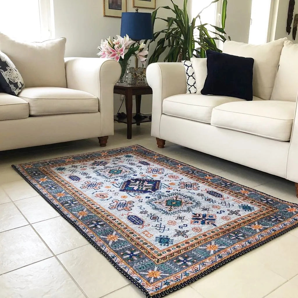 Avioni Home Neo Persian Collection – Faux Silk Carpet