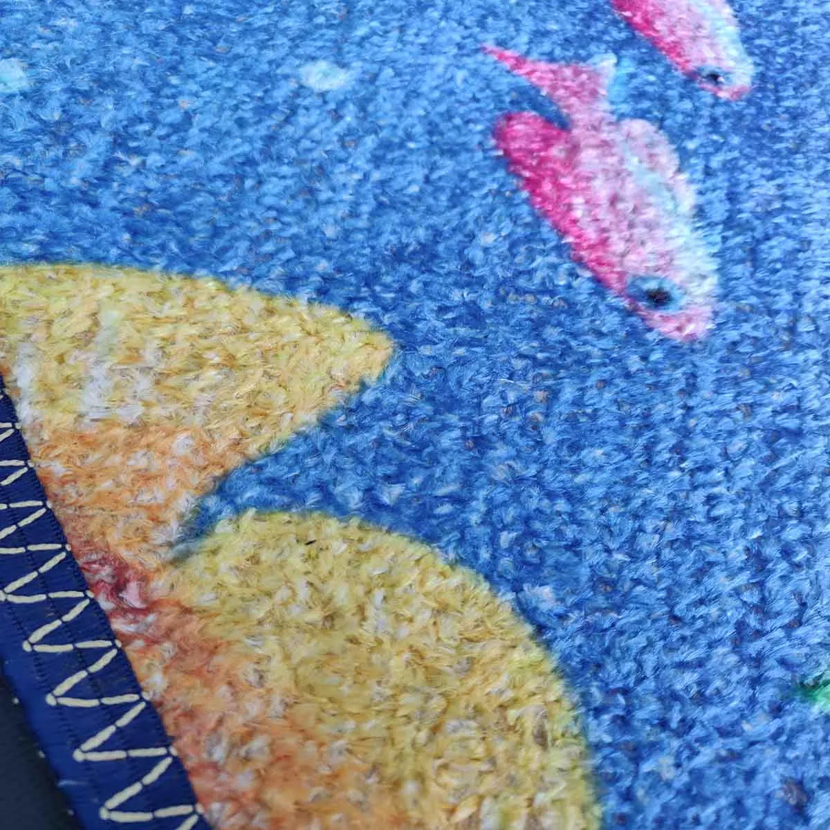 Avioni Home Kids Carpet Collection – Round – Ocean Scene Blue