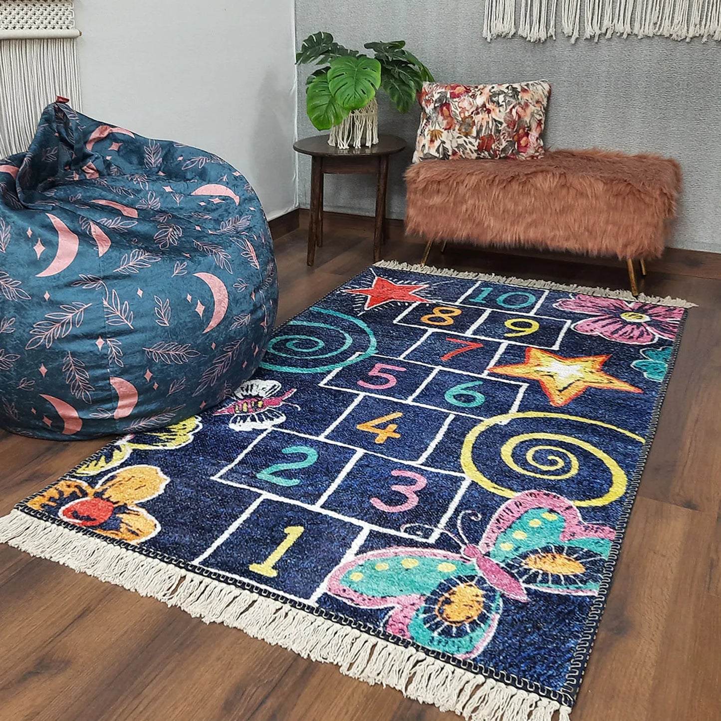 Avioni Home Faux Silk Carpet Kids Collection – Counting On Kids Room Rug