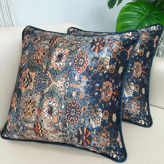 Cushion Cover with Filler – Beautiful Ethnic Design – 40cm x 40cm – Set of 2