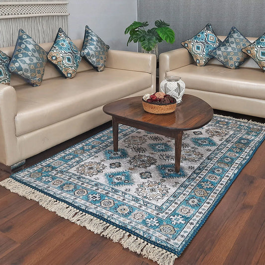 Avioni Home Faux Silk Carpet Beautiful Persian Design – Living Room Rug