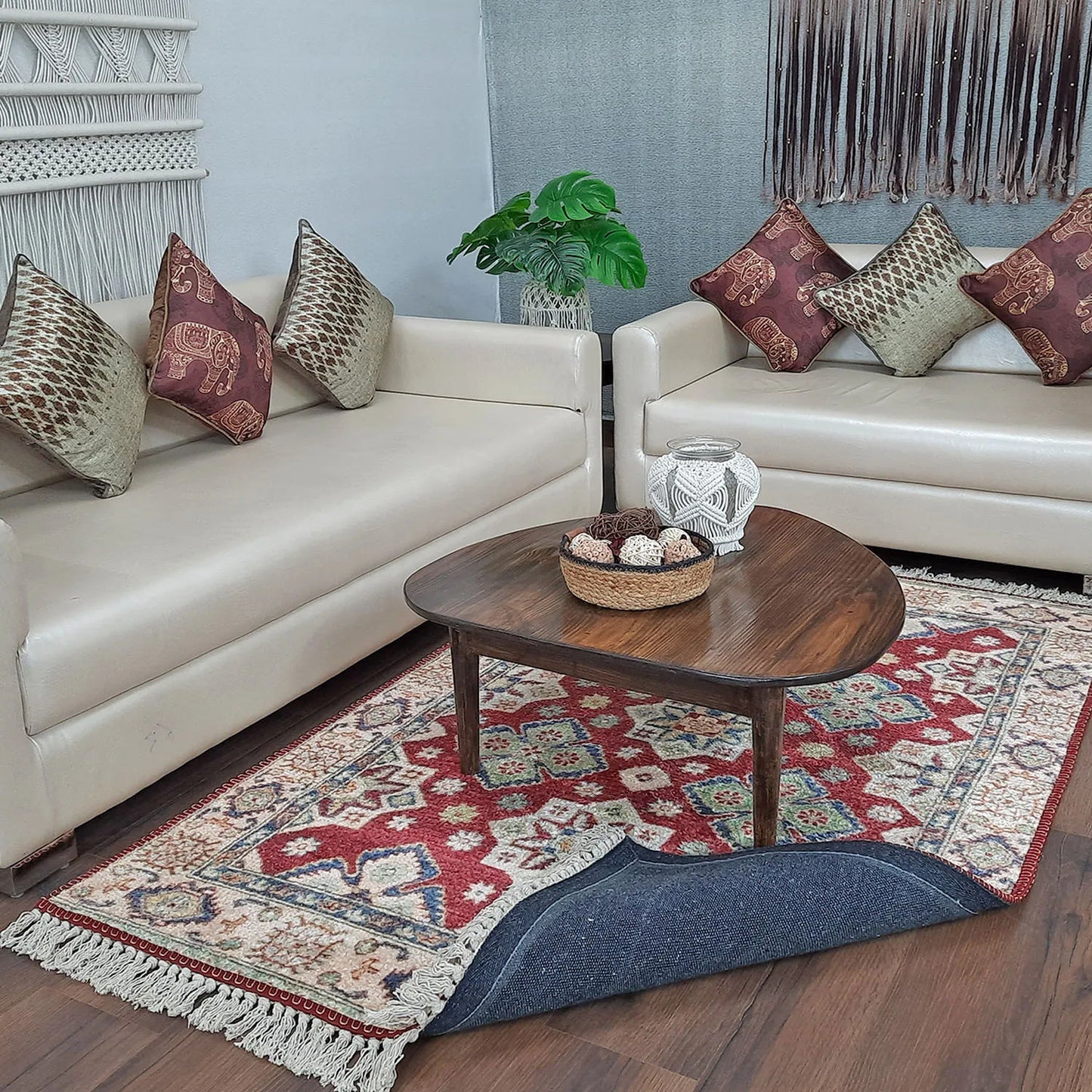 Avioni Home Faux Silk Carpet Traditional Beautiful Persian Design – Carpets for Living Room