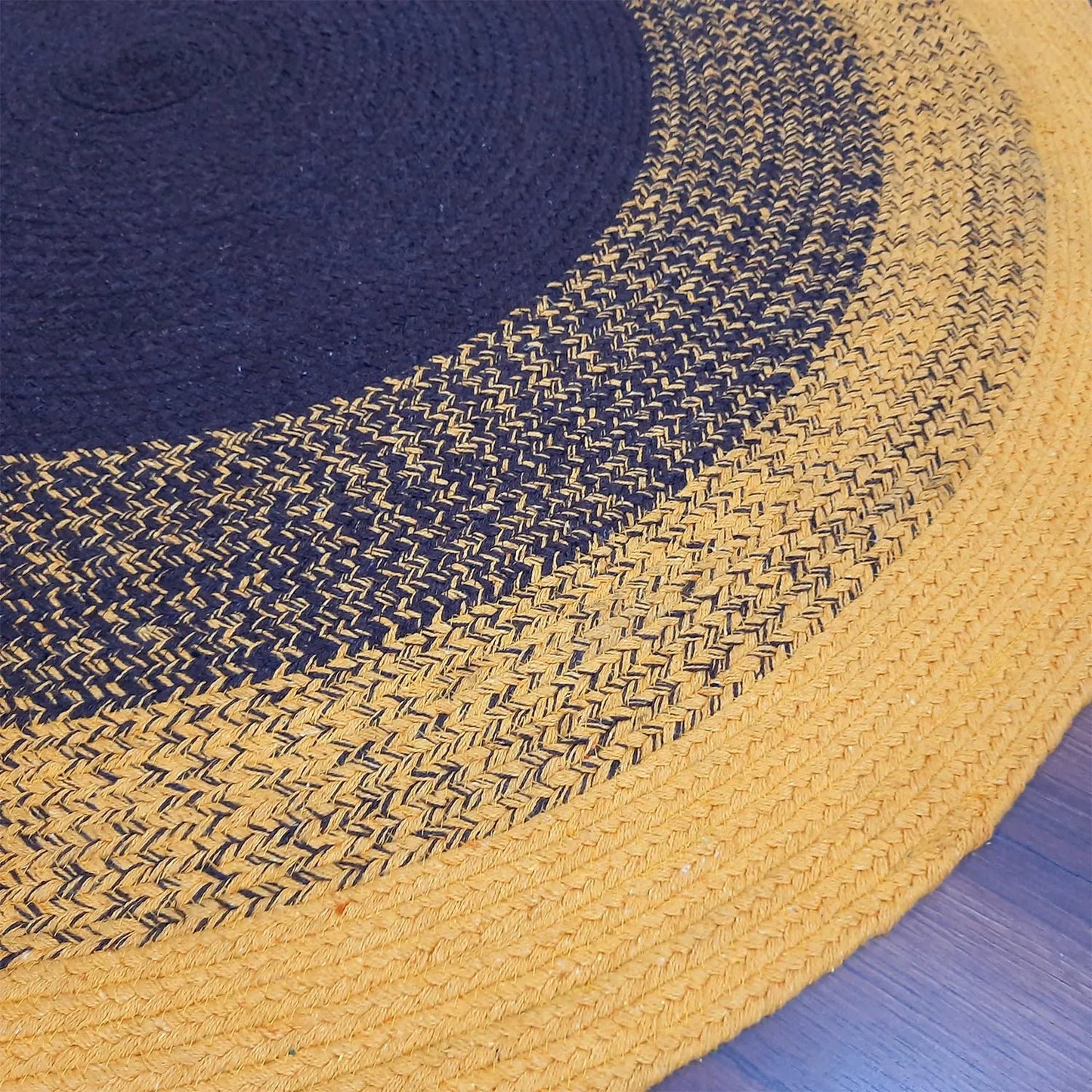 Avioni Home Cotton Carpet Collection – Hand Braided Cotton – Sun Flower